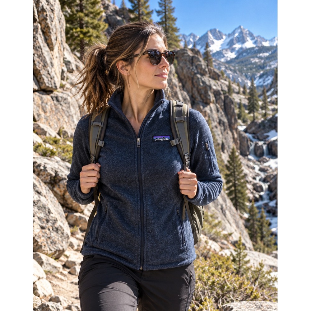 Patagonia Better Sweater Jacket Womens XS Classic Navy Full Zip Fleece 25542